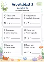 Vorschau - Arbeitsblätter - Rechengeschichten bis 20 | Mathematik Klasse 1 | 7 Arbeitsblätter als PDF - Seite 3