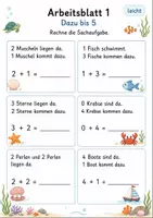 Vorschau - Arbeitsblätter - Sachaufgaben Plus bis 10 | Mathematik Klasse 1 | 7 Arbeitsblätter als PDF - Seite 1