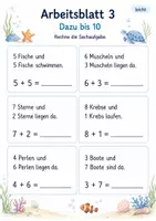 Vorschau - Arbeitsblätter - Sachaufgaben Plus bis 10 | Mathematik Klasse 1 | 7 Arbeitsblätter als PDF - Seite 3
