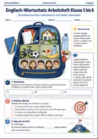 Vorschau - Arbeitsblätter - Englisch Wortschatz Arbeitsheft Klasse 5 bis 6 Sommertraining - Deckblatt