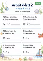 Vorschau - Arbeitsblätter - Sachaufgaben Plus und Minus bis 20 | Mathematik Klasse 1 | 7 Arbeitsblätter als PDF - Seite 2