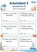 Vorschau - Arbeitsblätter - Sachaufgaben Plus und Minus bis 20 | Mathematik Klasse 1 | 7 Arbeitsblätter als PDF - Seite 3