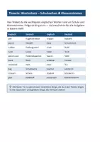 Vorschau - Arbeitsblätter - School & Classroom Vocabulary – Englischer Wortschatz für die 1. Klasse Mittelschule Schulsachen, Klassenzimmer & aanthe - Seite 2