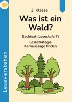 Vorschau - Arbeitsblätter - Was ist ein Wald? (3. Klasse) | Leseförderung Lesestrategien und Leseverstehen - Deckblatt