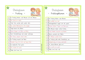 Vorschau - Fördermaterial/Inklusion - Frühling Dialoglesen – Leseförderung Klasse 2 | 3-fach differenziert - Seite 1