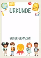 Vorschau - Anderer Materialtyp - Urkunde für Kinder. Urkunde für besondere Leistungen. Urkunde zum Zeugnis. Zertifikat für Kinder. - Seite 3