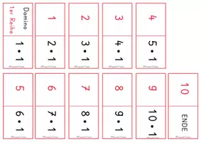 Vorschau - Spiele - Domino zu den einzelnen Reihen - Malaufgaben - Seite 3