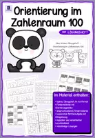 Vorschau - Unterrichtsreihen - Orientierung im Zahlenraum 100: Übungsheft inkl. Förder- & Fordermaterial, Test & kooperativer Aufgabe I Mathematik 2. Klasse - Deckblatt