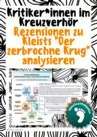 Vorschau - Arbeitsblätter - Kritiker*innen im Kreuzverhör – Theaterrezensionen zu Kleists "Der zerbrochne Krug" analysieren (Deutsch, Sek II) - Deckblatt
