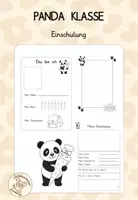 Vorschau - Arbeitsblätter - Pandaklasse - Einschulung - Deckblatt