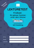 Vorschau - Arbeitsblätter - Lektüretest zu "Freibad" von Will Gmehling - Deckblatt