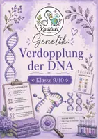 Vorschau - Arbeitsblätter - Grundlagen der Genetik: DNA-Replikation – Arbeitsblatt mit Lösung | Klasse 9/10 - Deckblatt