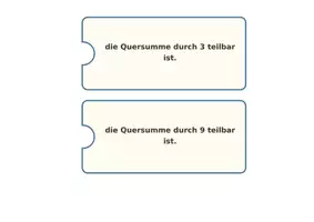 Vorschau - Präsentationen/Tafelbilder - Teilbarkeitsregeln Puzze Tafelmaterial - Seite 3