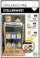 Vorschau - Präsentationen/Tafelbilder - Stellenwertmaschine - Montessori - Zählmaschine - Zahl des Tage ZR100 - Deckblatt