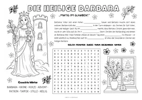 Vorschau - Mal- und Bastelvorlagen - Materialpaket - Spiel- & Rätselmatten Religion "Weihnachten" | Weihnachten | Advent | Nikolaus | Heilige Barbara | Die Heiligen Drei Könige | Religion Klasse 1, 2, 3 & 4 | Religion Grundschule - Seite 2