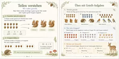Vorschau - Arbeitsblätter - Mathe mit Waldtieren - Malnehmen und Teilen Übungsheft 3. Klasse - Seite 2