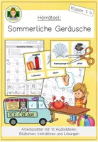 Vorschau - Arbeitsblätter - Sommer (Hörrätsel und Geräusche): Hörverstehen und auditive Wahrnehmung fördern (Grundschule Musik Klasse 1–4) - Deckblatt