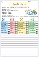 Vorschau - Arbeitsblätter - Satzbau-Würfelspiel Sommer | Sätze erweitern & bilden mit Nomen, Verben & Präpositionen (Klasse 3-4 & DaZ) - Seite 3