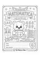 anteprima - Poster - Kit copertine matematica dalla classe 1° alla classe 5° - Pagina di copertina