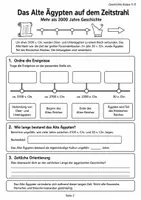 Vorschau - Arbeitsblätter - Altes Ägypten Hochkultur Klasse 5 - Seite 2