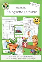 Vorschau - Arbeitsblätter - Frühling (Hörrätsel und Geräusche): Hörverstehen und auditive Wahrnehmung fördern (Grundschule Musik Klasse 1–4) - Deckblatt