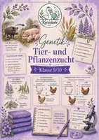 Vorschau - Arbeitsblätter - Genetik: Tier- & Pflanzenzucht – Arbeitsblatt mit Lösung | Klasse 9/10 - Deckblatt
