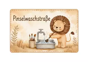 Vorschau - Bildkarten - Pinselwaschstraße Löwenklasse - Seite 1