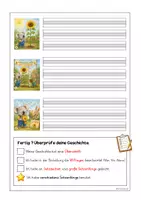 Vorschau - Arbeitsblätter - Bildergeschichte Klasse 1/2 - Der Sonnenblumenwettbewerb - Seite 2