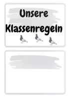 Vorschau - Poster - Taubenklasse Classroom Management - Deckblatt
