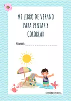 Vista previa - Manualidades / Dibujos para colorear - Cuaderno colorear para verano elrincondelaprofecris - Portada