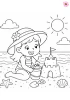 Vista previa - Manualidades / Dibujos para colorear - Cuaderno colorear para verano elrincondelaprofecris - página 1