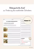 Vorschau - Arbeitsblätter - Bildergeschichte Klasse 1/2 - Kiosk - Deckblatt