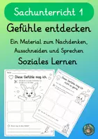 Vorschau - Arbeitsblätter - Meine Gefühle - Material zum Nachdenken und Sprechen - Deckblatt