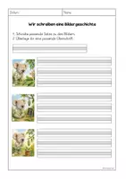 Vorschau - Arbeitsblätter - Bildergeschichte Klasse 1/2 - Schmetterling - Seite 3