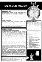 Vorschau - Arbeitsblätter - Eine Stunde Deutsch Teil 1 (4x 60 Minuten Training) 5./6. Klasse (Grammatik/Rechtschreibung/Lesen) - Seite 1