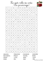 Aperçu - Jeux - Mots mêlés contes C2 - Page de couverture
