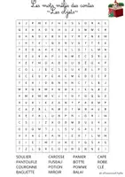 Aperçu - Jeux - Mots mêlés contes C2 - Page 2
