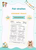 Vorschau - Arbeitsblätter - soziales Lernen - Deckblatt