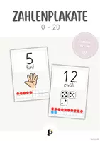 Vorschau - Poster - Zahlenplakate (0 - 20) - Deckblatt