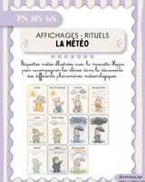 Aperçu - Apprentissages en autonomie - Etiquettes - Météo - Page de couverture