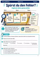 Vorschau - Arbeitsblätter - Englisch Grammatik Fehlerdetektiv Arbeitsheft Klasse 5 bis 6 - Deckblatt