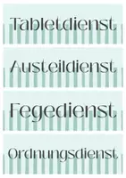 Vorschau - Poster - Materialpaket Schulzimmerbeschriftungen Blau Grün - Seite 3