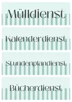 Vorschau - Poster - Klassendienste Grün Blau - Seite 3