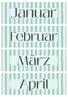 Vorschau - Poster - Klassenkalender Grün Blau - Seite 1