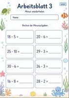 Vorschau - Arbeitsblätter - Wiederholung Zahlenraum 100 | Mathematik Klasse 2 | 7 Arbeitsblätter als PDF - Seite 3