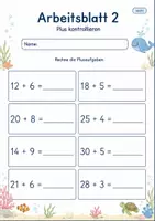 Vorschau - Arbeitsblätter - Lernzielkontrolle Zahlenraum 100 | Mathematik Klasse 2 | 7 Arbeitsblätter als PDF - Seite 2