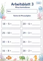 Vorschau - Arbeitsblätter - Lernzielkontrolle Zahlenraum 100 | Mathematik Klasse 2 | 7 Arbeitsblätter als PDF - Seite 3