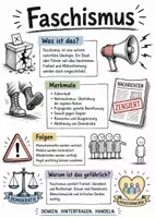 Vorschau - Arbeitsblätter - Lernplakat + Arbeitsblätter zum Thema "Faschismus" + Lösung & MP3 + Mindmap + Infografik - Deckblatt