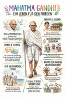 Vorschau - Arbeitsblätter - Lernposter + Arbeitsblätter zum Thema "Mahatma Gandhi" + Lösung & MP3 + Mindmap + Infografik - Deckblatt