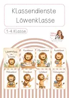 Vorschau - Bildkarten - Klassendienste Löwenklasse - Deckblatt